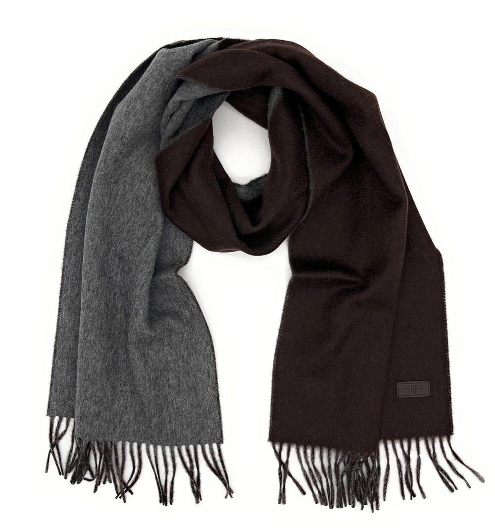 4379 ’s Merino Wool Double Faced Scarf – Merino Wool, 72 inches x 12